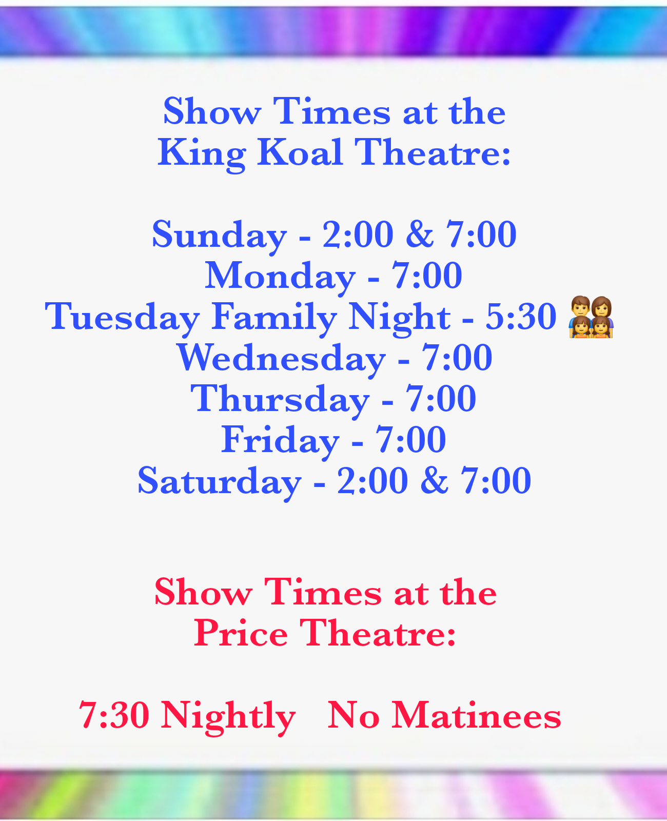 Hours Of Operation